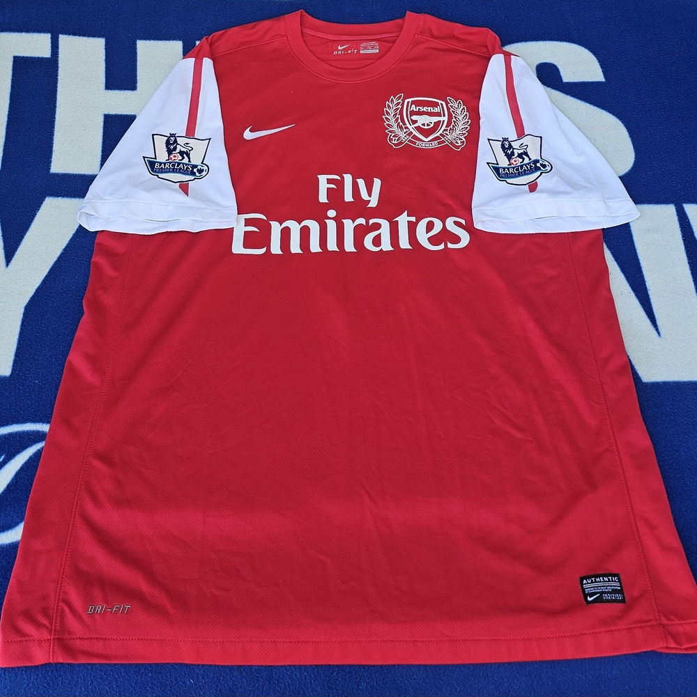 Men's ARSENAL NIKE 2011/2012 FOOTBALL HOME JERSEY #17 ALEX SONG SIZE 2XL